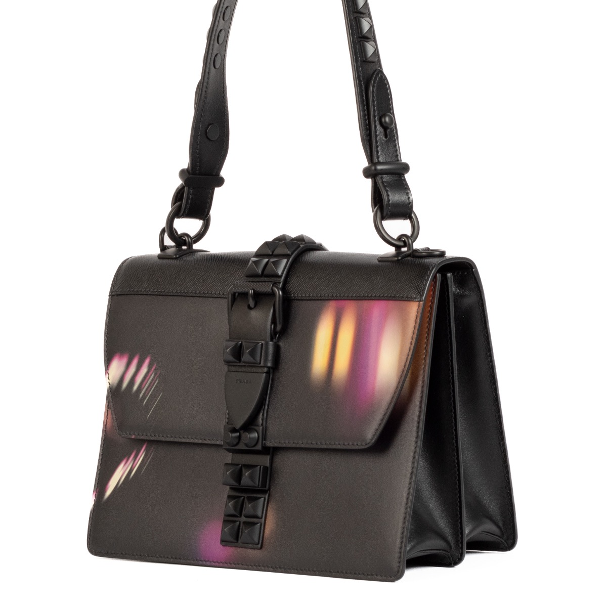 Prada elektra leather shoulder bag top