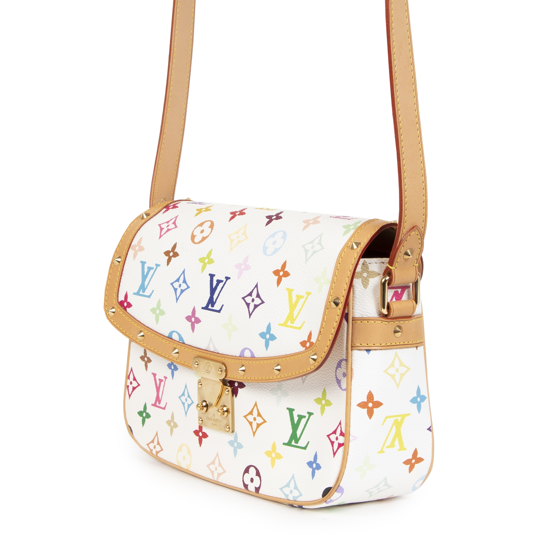 Louis Vuitton | Sologne Multicolored Monogram on White Crossbody Bag