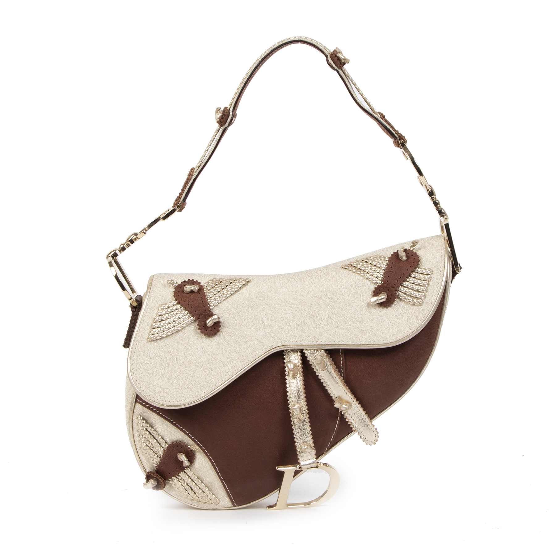 Dior Brown Leather Limited Edition Saddle Bag Labellov Buy