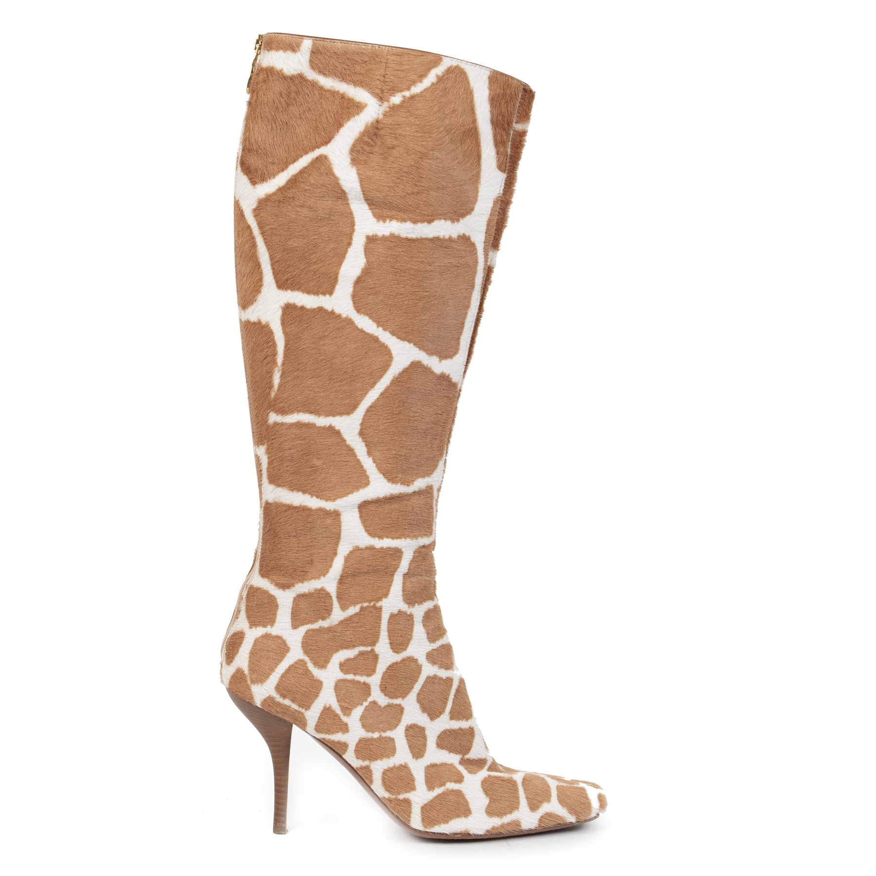 giraffe leather boots