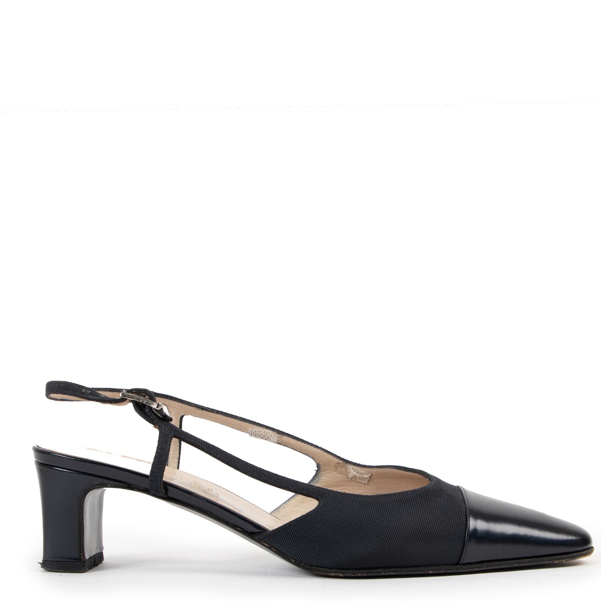 Chanel Black Slingback Heels Size 37 5 Labellov Buy and