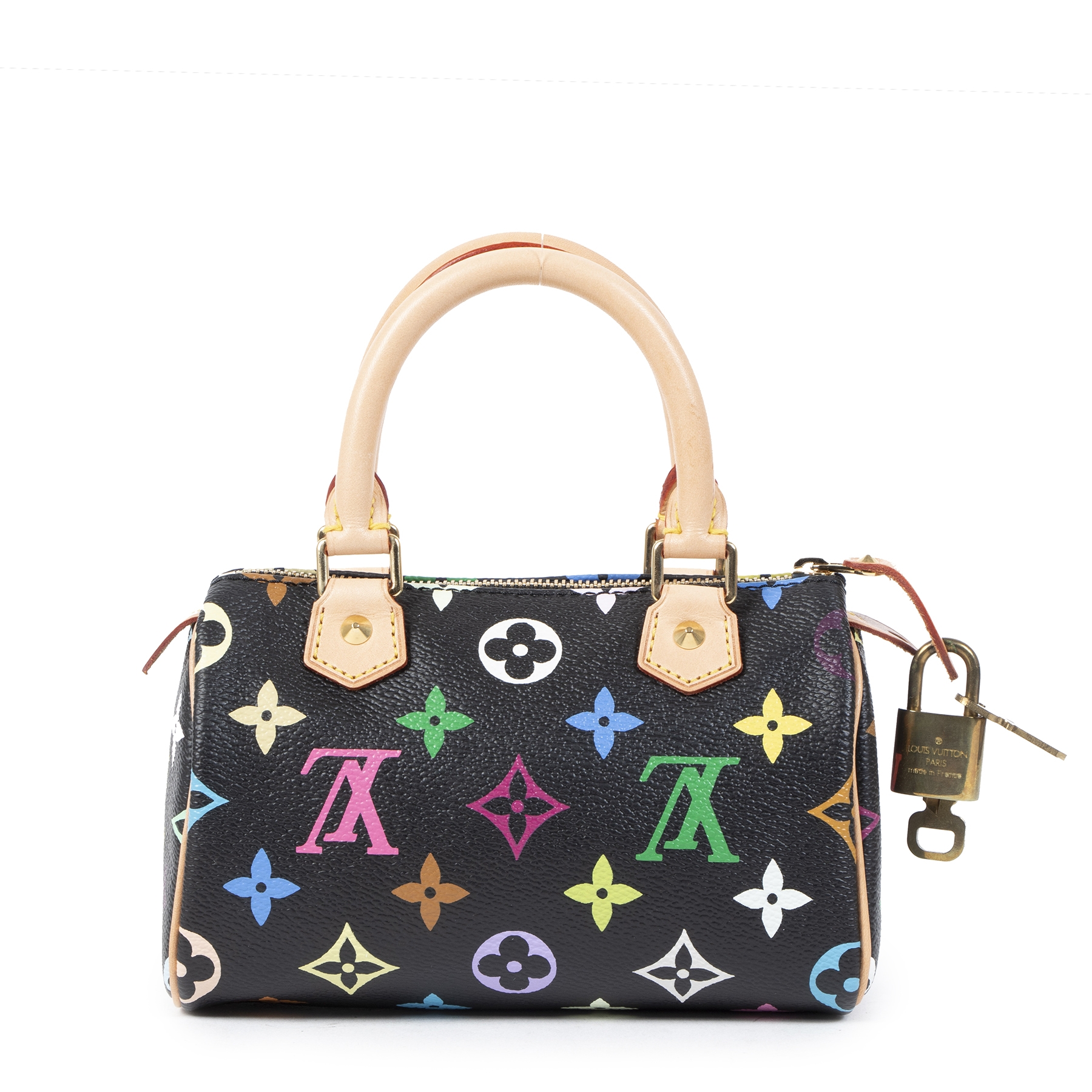 Louis Vuitton x Takashi Murakami Monogram Nano Speedy White Rainbow – Coco  Approved Studio