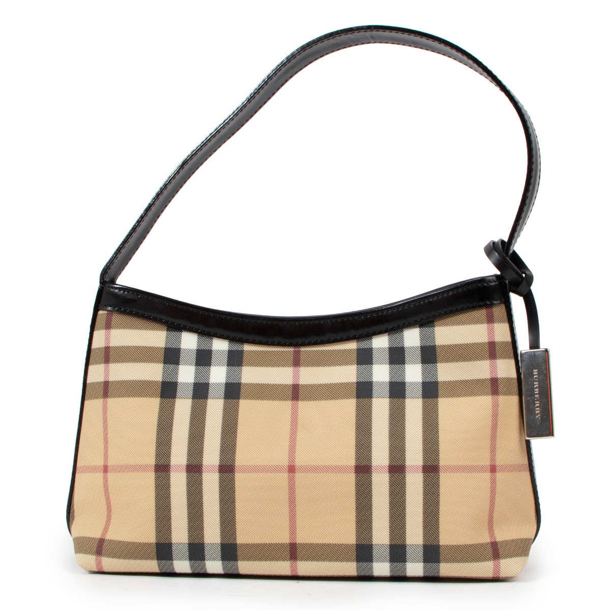 BURBERRY Vintage Nova Check Haymarket Mini Shoulder Bag Pochette