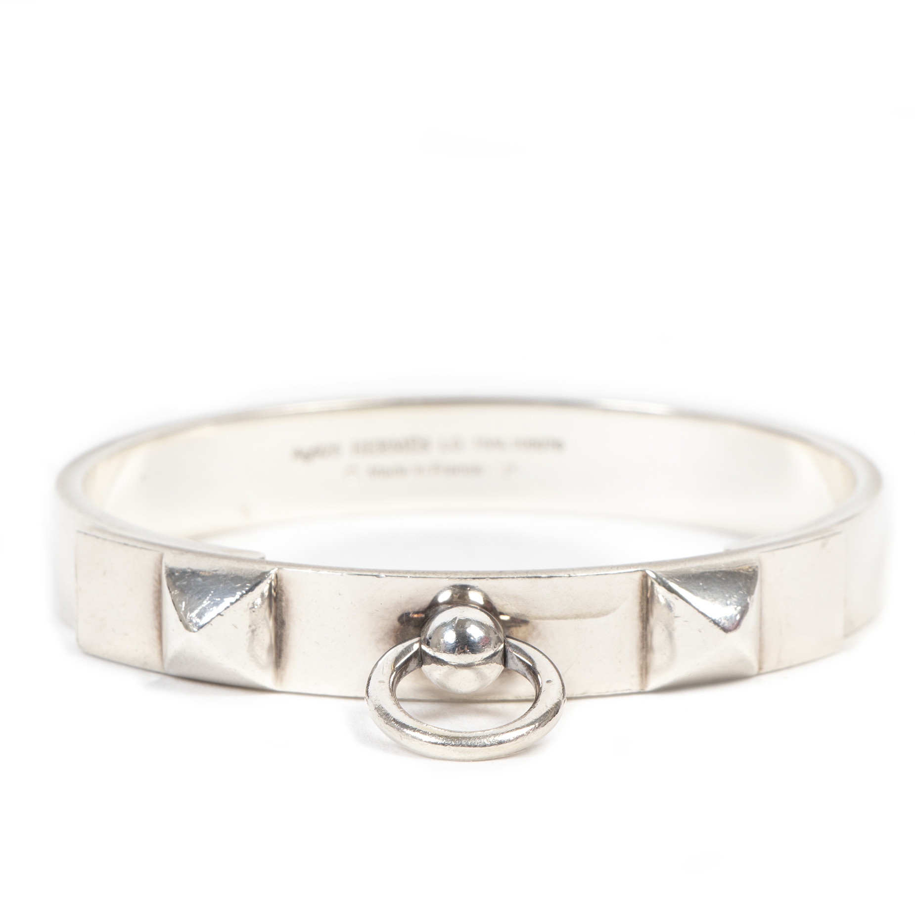 Hermes collier de chien bracelet silver hot sale