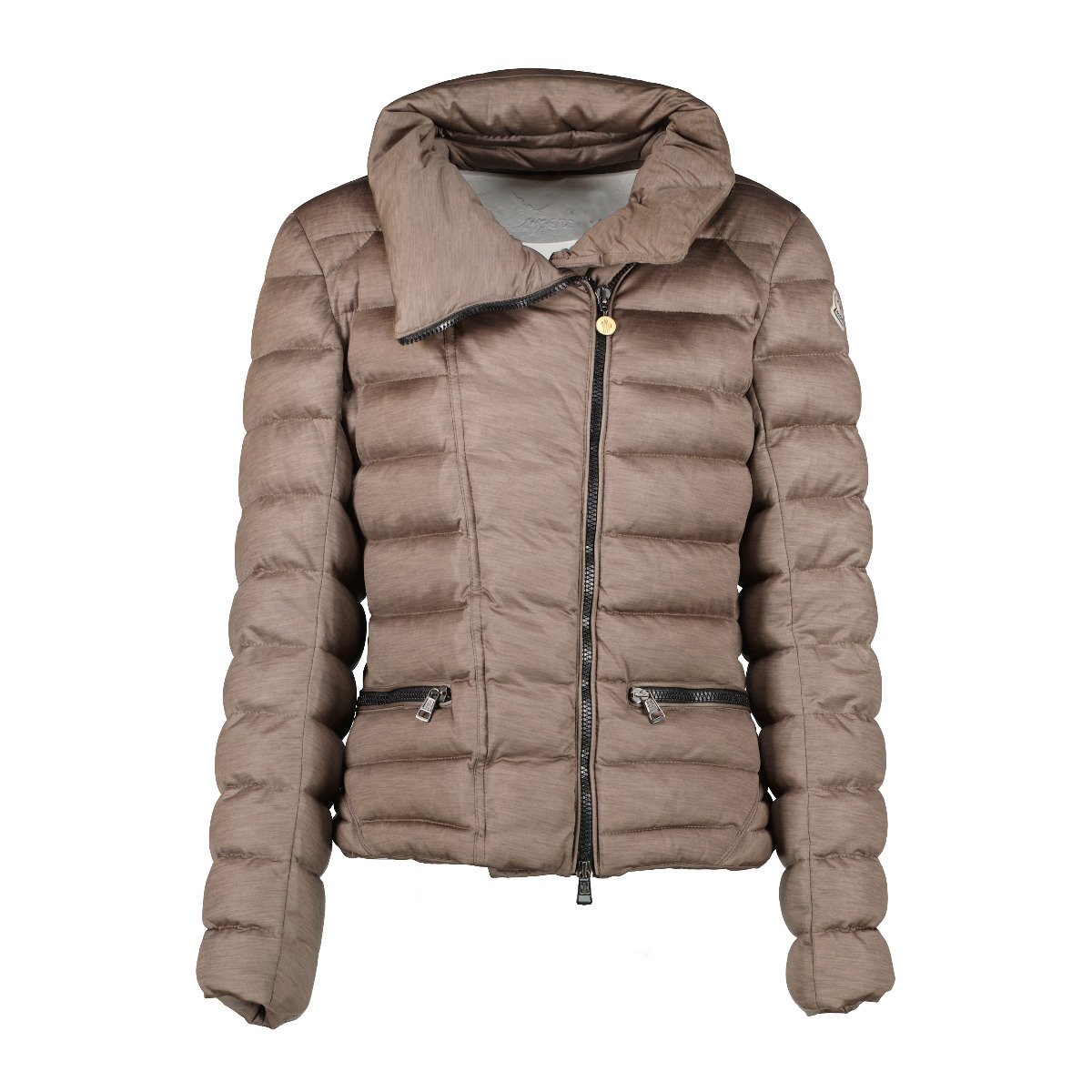 Moncler Taupe Melisse Padded Down Jacket - Size 4 ○ Labellov