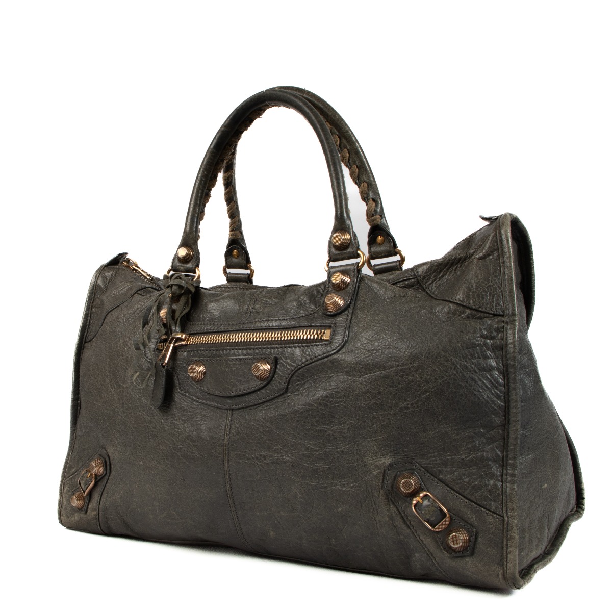 Balenciaga Gris Tarmac Giant 21 Work Bag ○ Labellov ○ Buy and