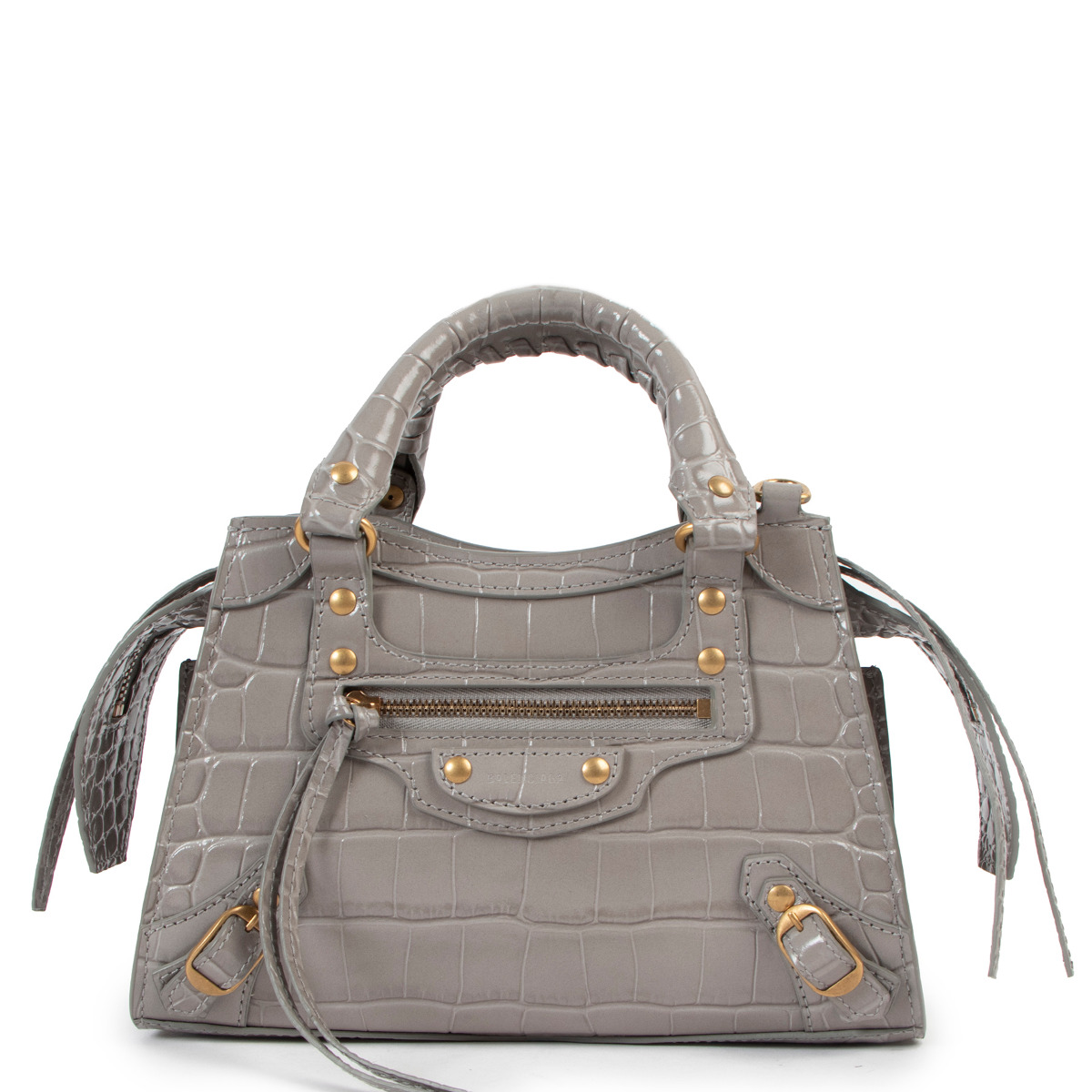 Balenciaga mini city bag crocodile outlet