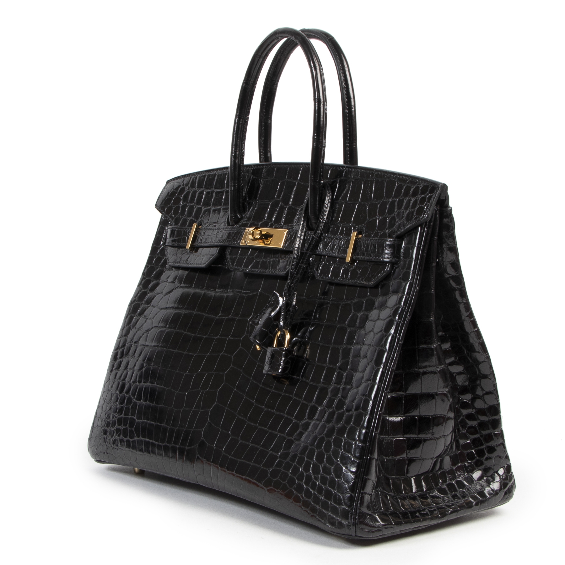 Hermes birkin black crocodile on sale