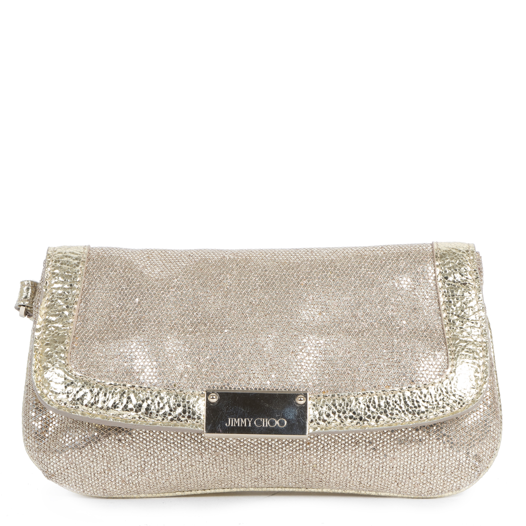 Jimmy choo gold clutch new arrivals