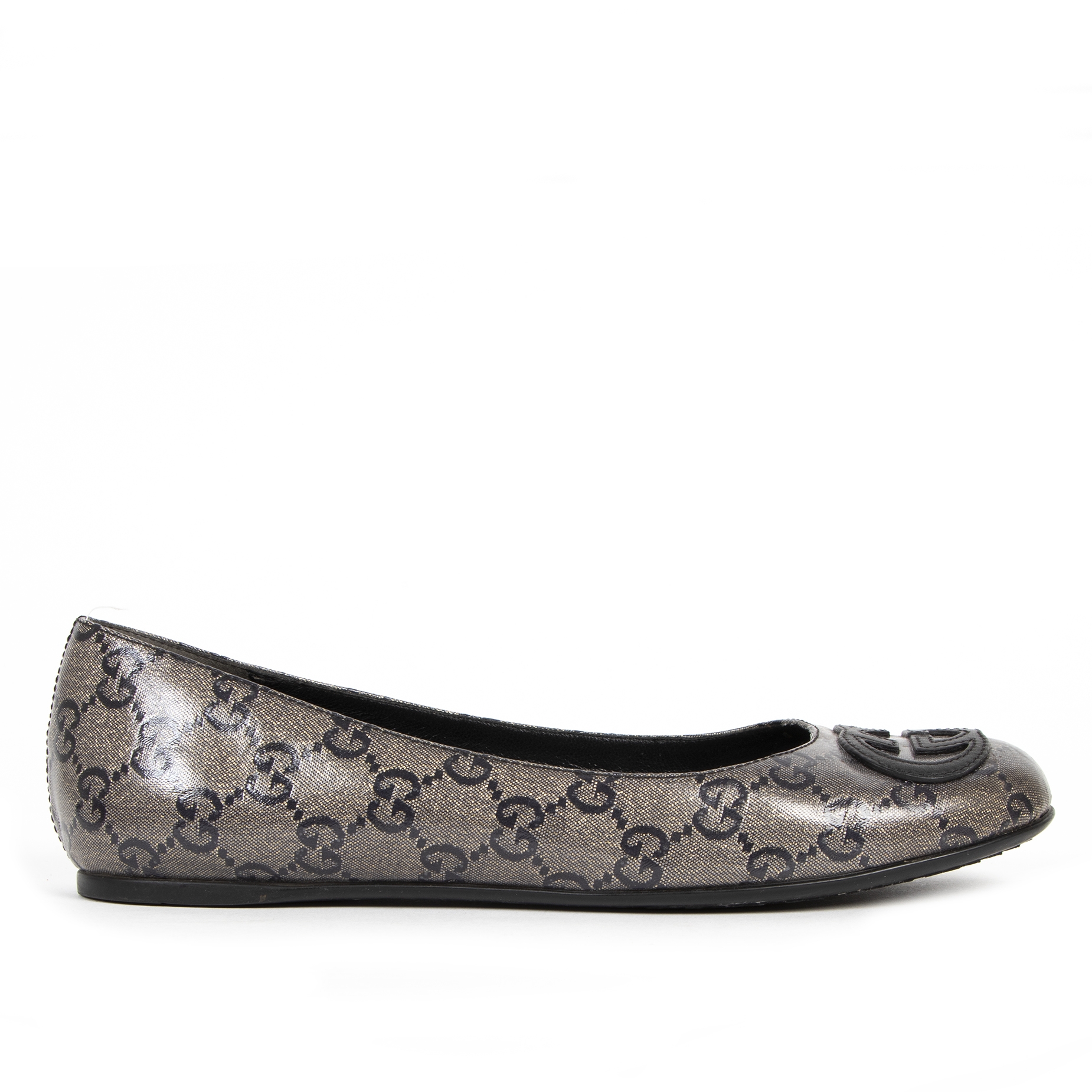 Gucci Monogram Ballerina Flats Size 36 Labellov Buy and