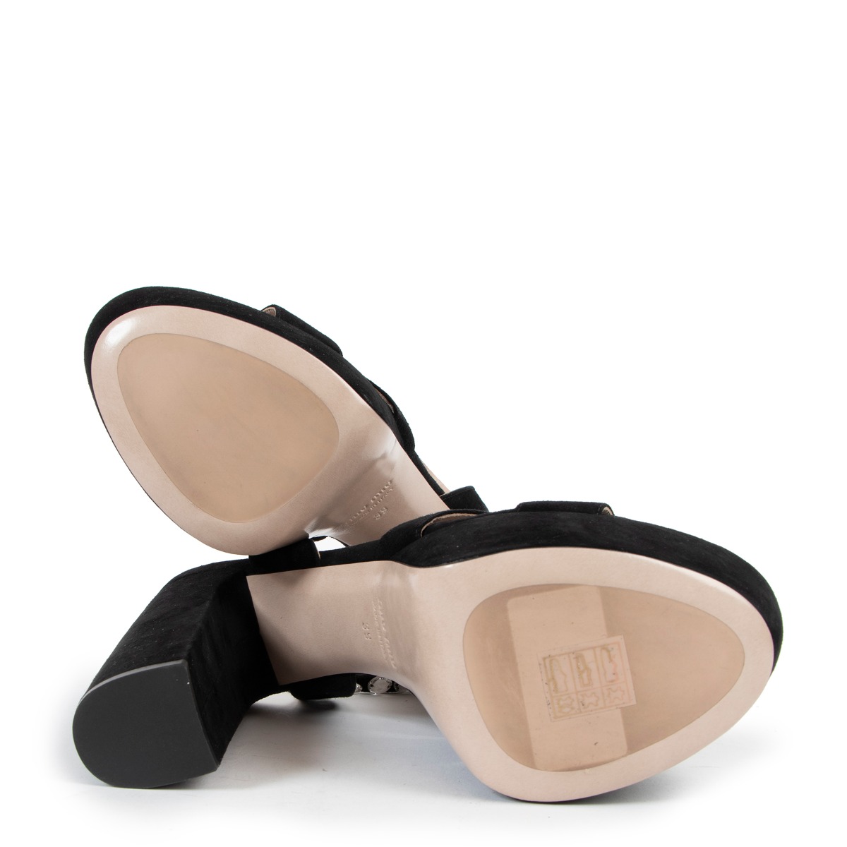 サンダル・ミュール Miu Miu Matelasse suede sandals 29885341_59008217_600.jpg