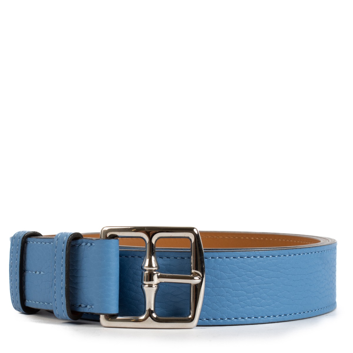 Hermès Bleu Paradis Clemence Etriviere 32 Belt - Size 80
