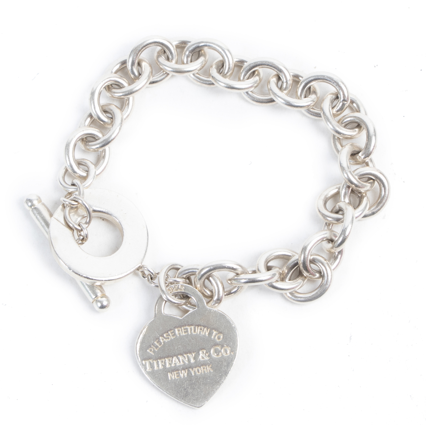 heart tag toggle bracelet