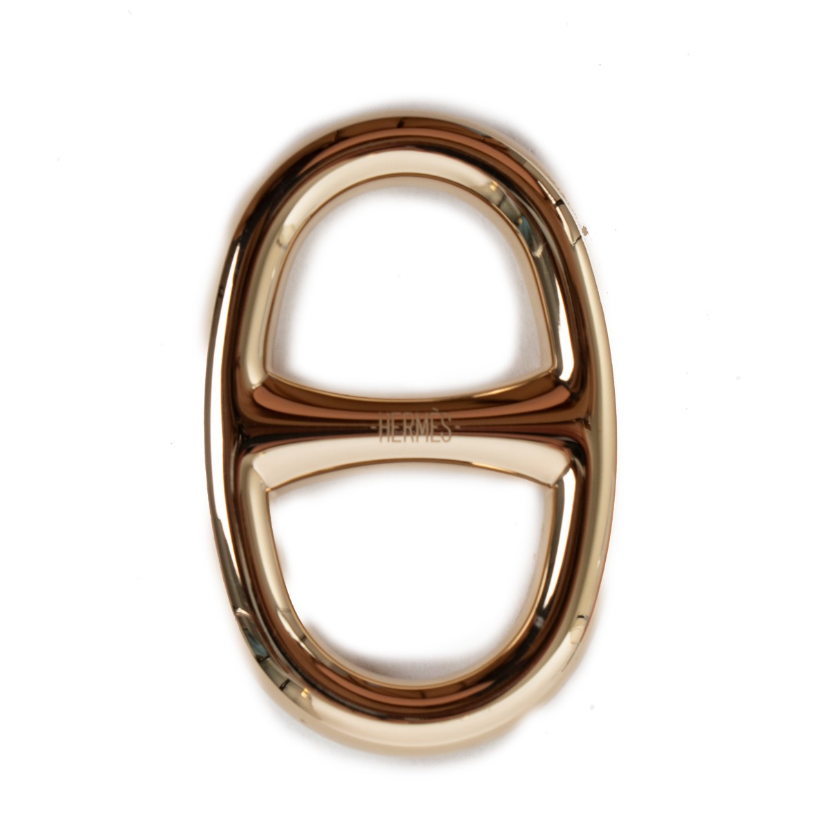 Hermès Permabrass Chaine D'Ancre Scarf Ring ○ Labellov