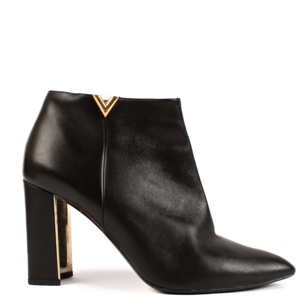 Louis Vuitton Black Skyline Heeled Boots - size 40