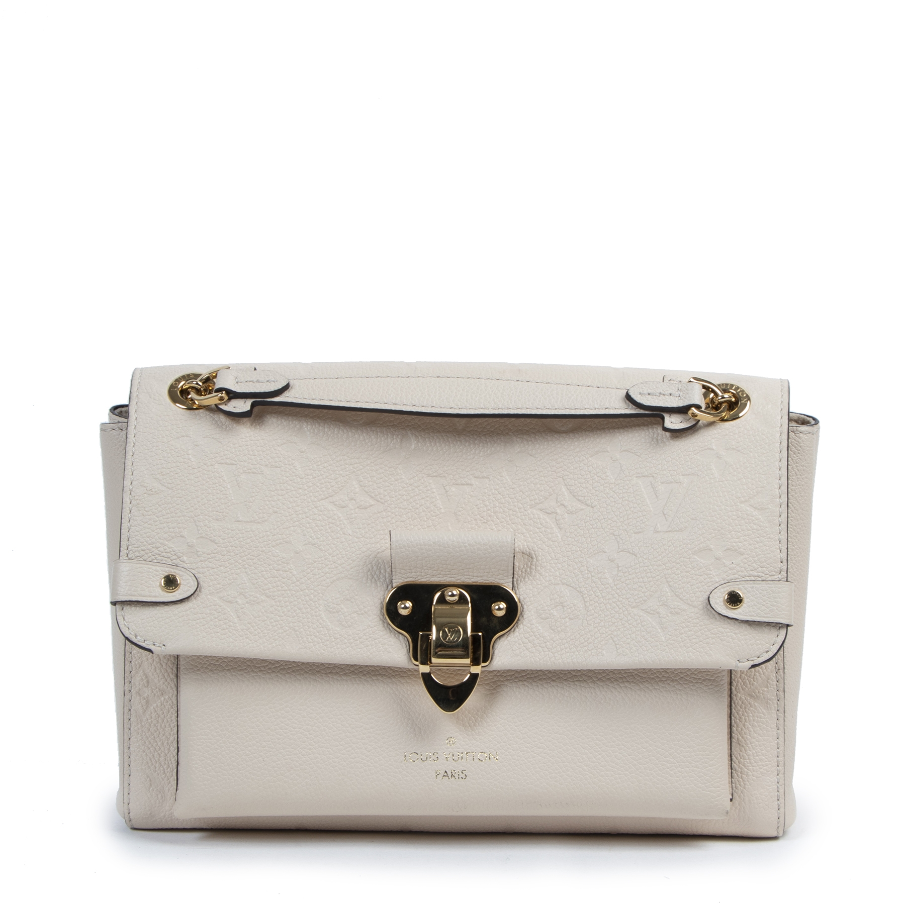 Louis Vuitton Cream Monogram Empreinte Vavin Bag Labellov