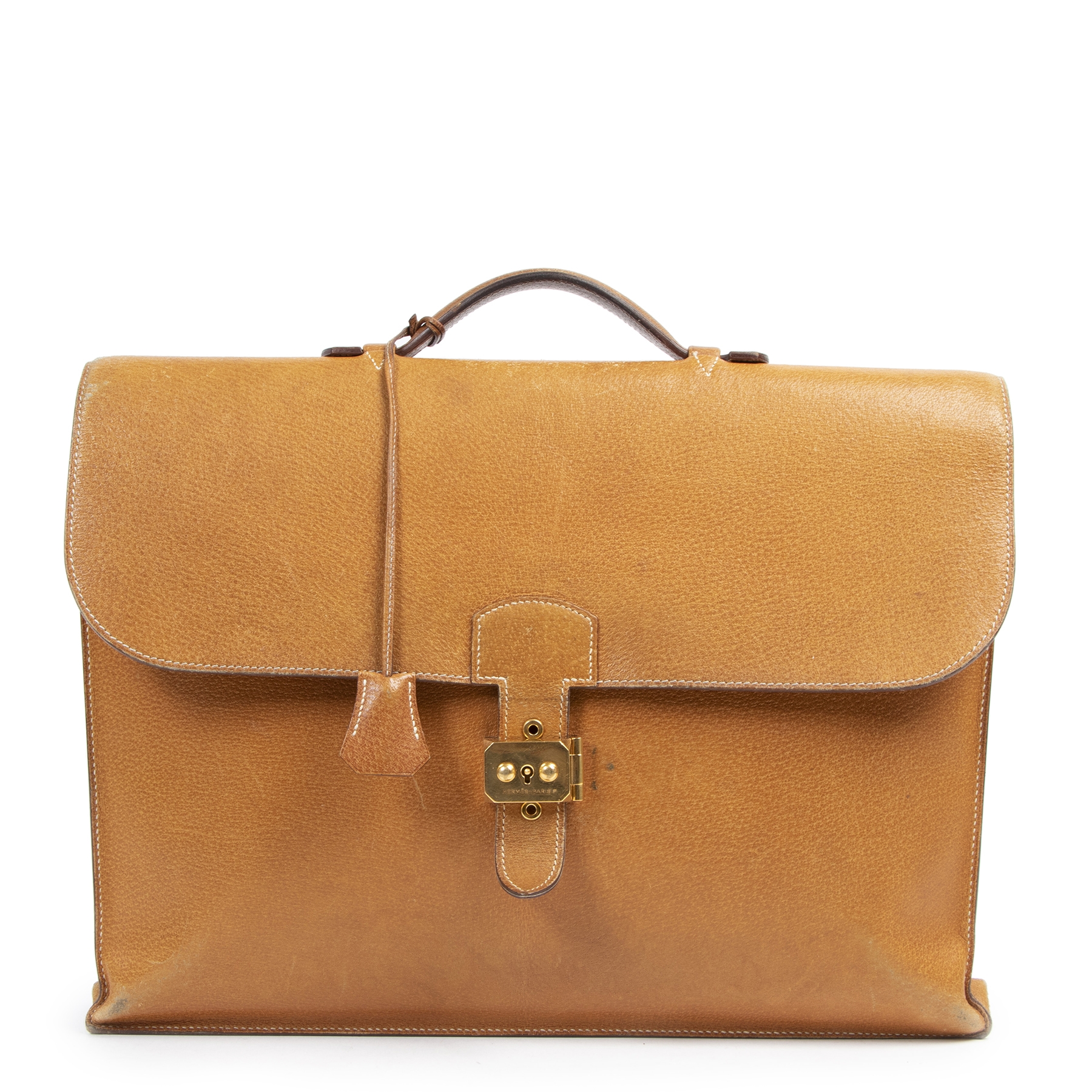 Herm s Sac A D p ches 41 Cognac Briefcase Labellov Buy and