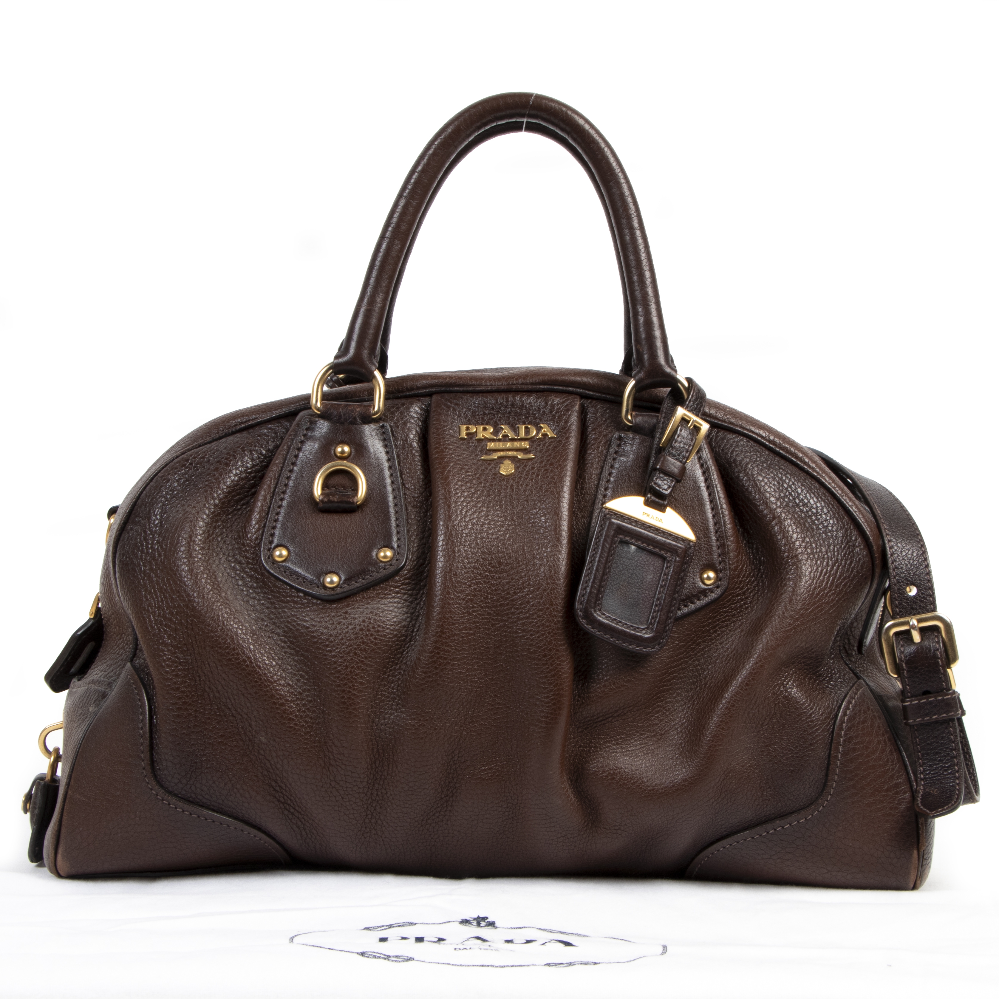 Brown prada hot sale purse