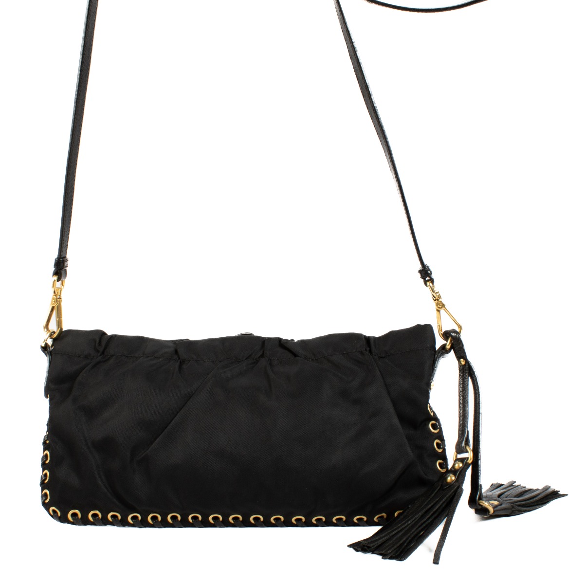 Prada Black Nylon Crossbody Bag ○ Labellov ○ Buy and Sell