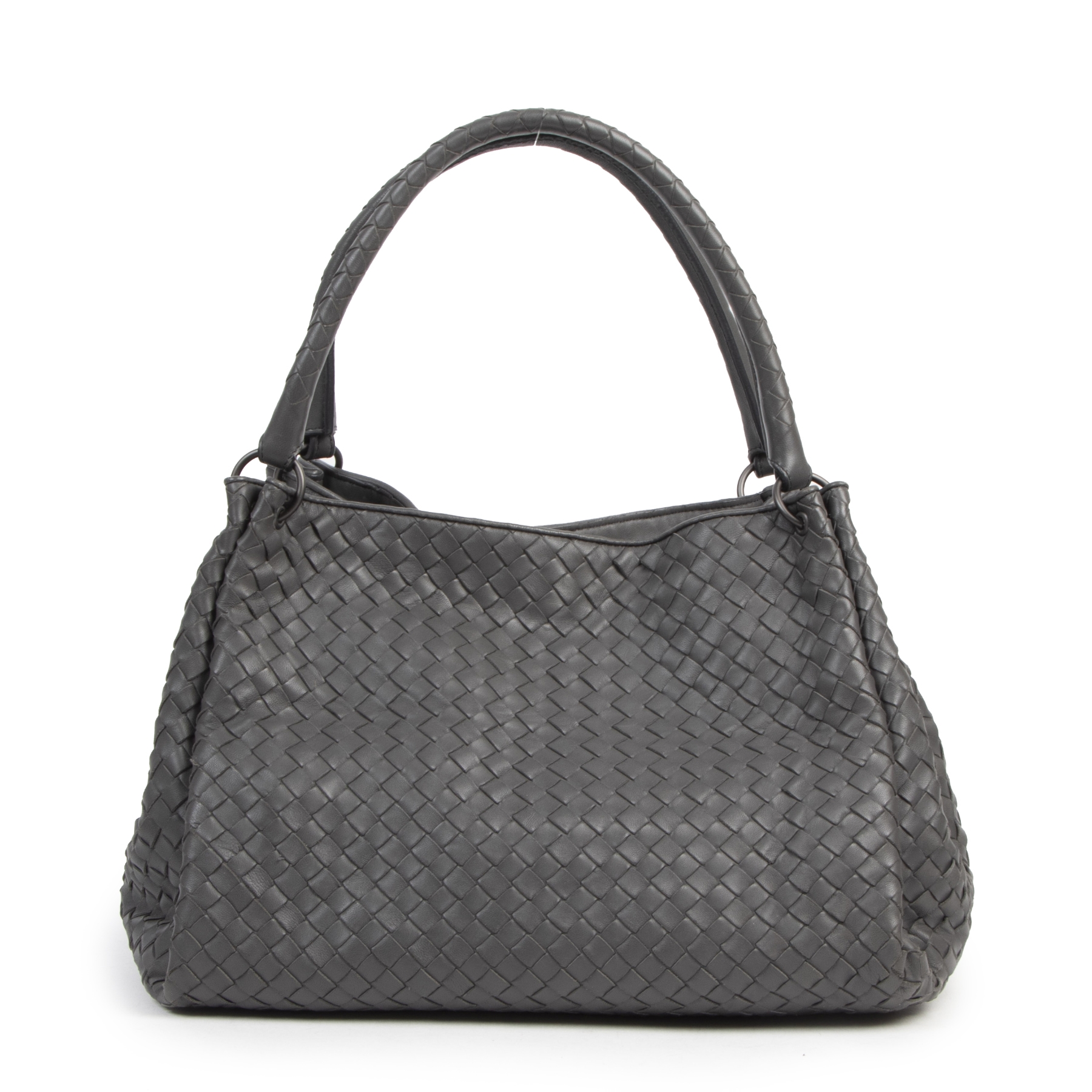 Bottega Veneta Grey Intrecciato Nappa Garda Bag Labellov Buy
