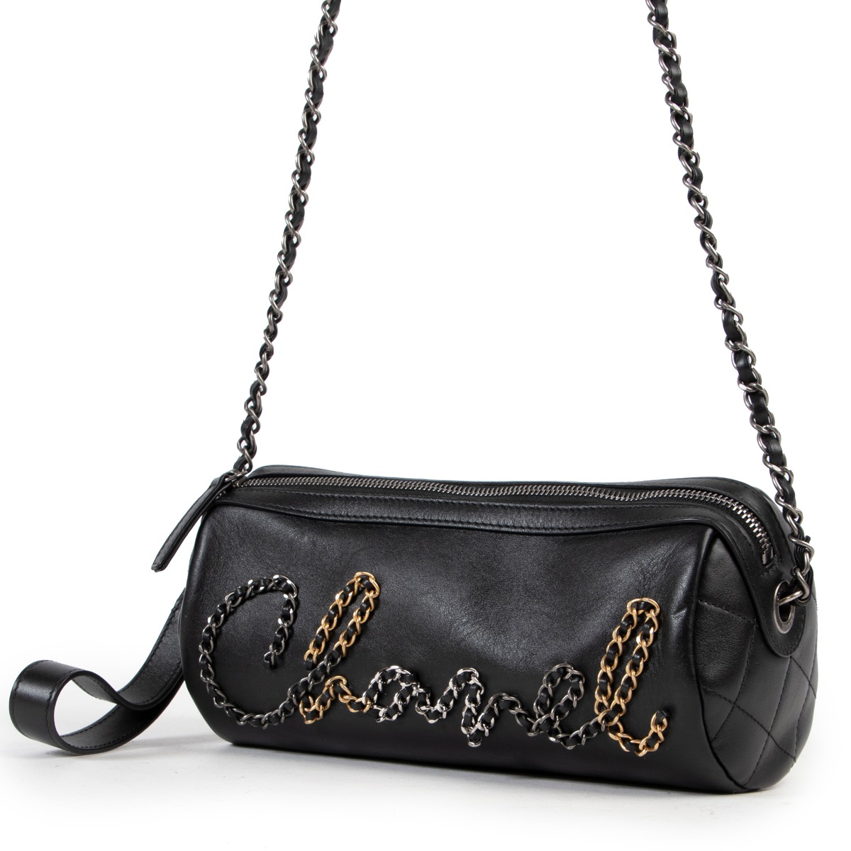 Chanel Black Chain Bowling Bag ○ Labellov ○ Buy and Sell