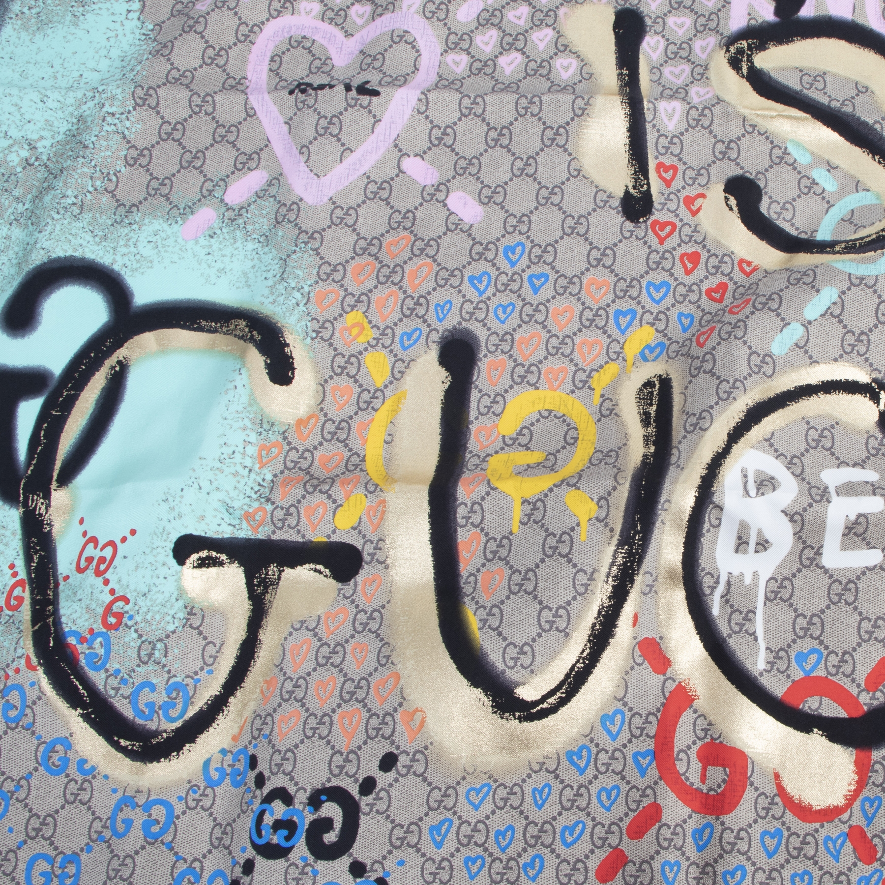 Gucci graffiti scarf sales
