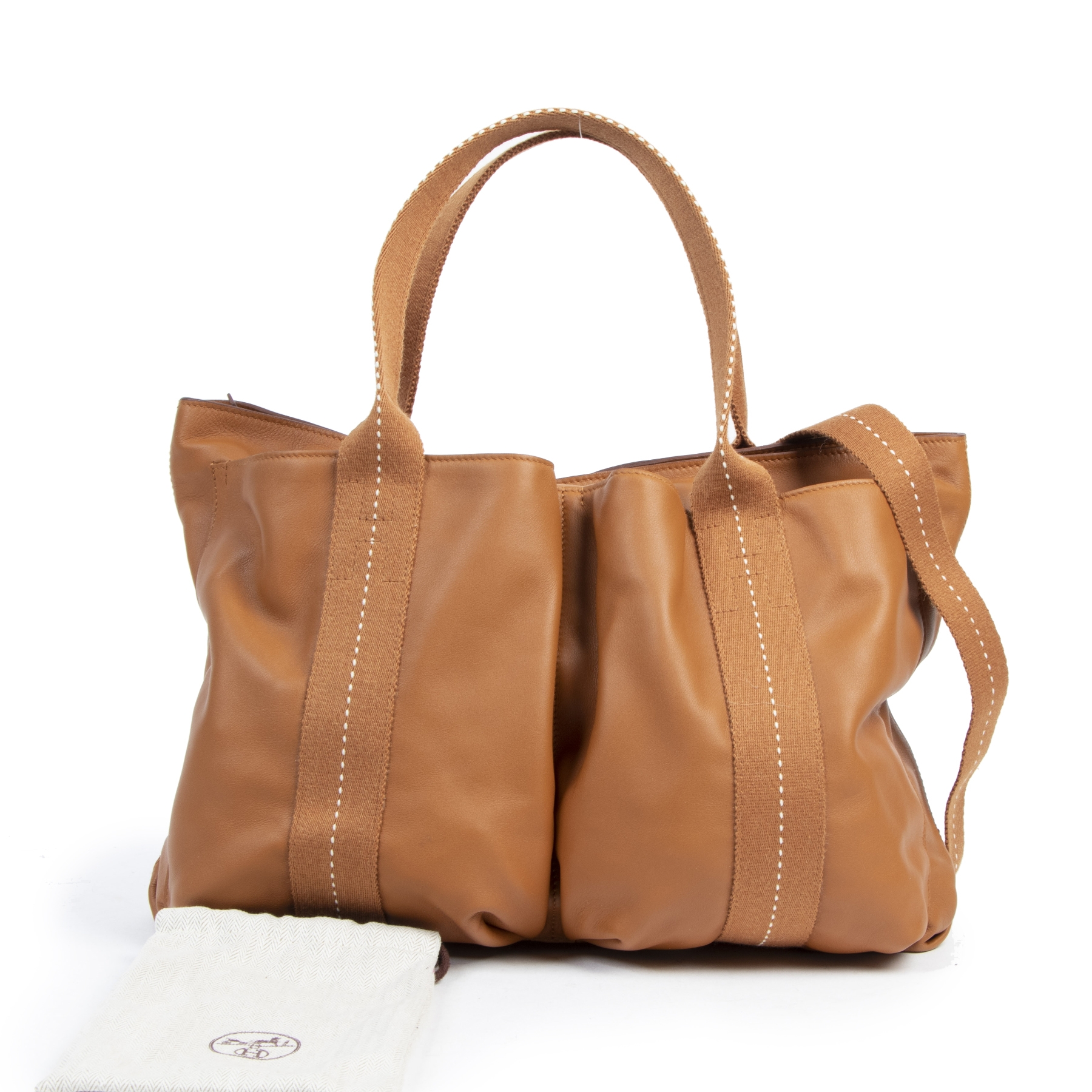 Herm s Gold Swift Caravan Tote Labellov Buy and Sell