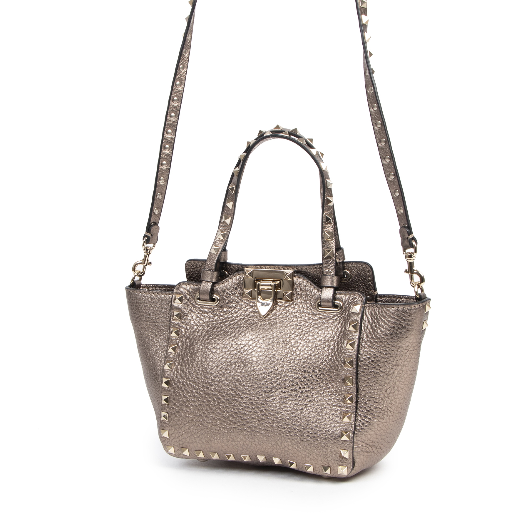 【VALENTINO】ROCKSTUD TOTE BAG Valentino Garavani Mini Rockstud Tote Bag ○ Labellov ○ Buy