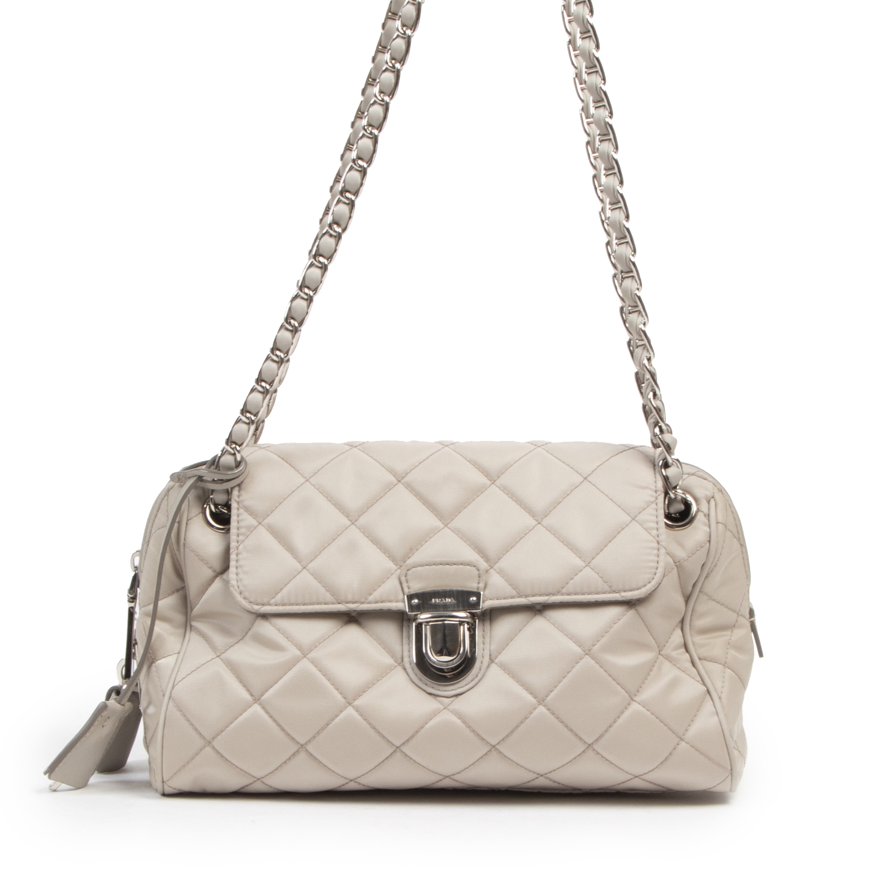 Prada Beige Nylon Shoulder Bag Labellov Buy and Sell