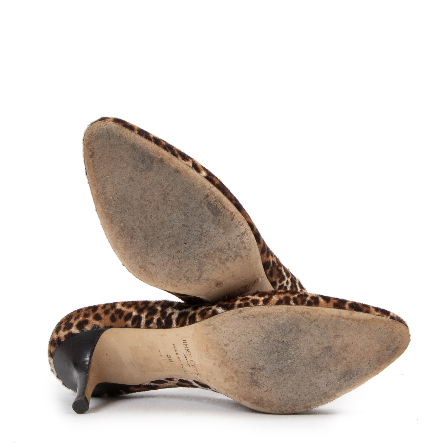 Jimmy★Choo(セールで履きやすくてゴージャス)Morse/Leopard/38 Jimmy Choo 50mm Stevie Pumps | Neutrals | FARFETCH