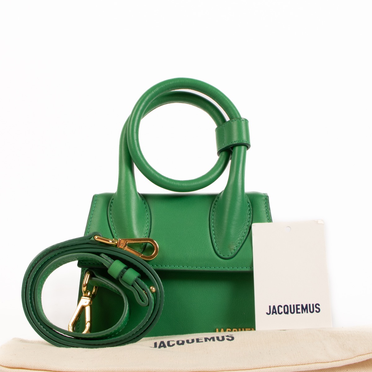 Jacquemus Green Le Chiquito Noeud ○ Labellov ○ Buy and Sell
