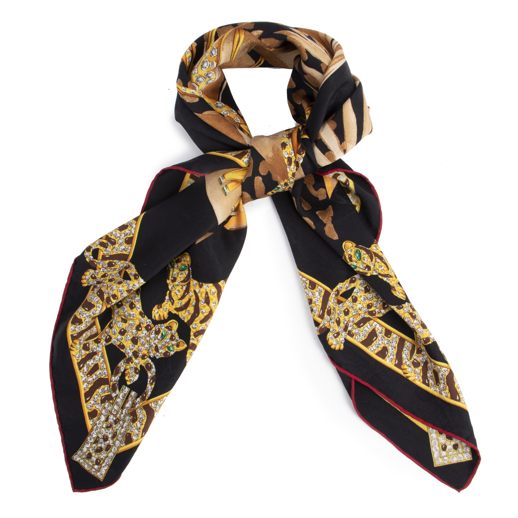 Cartier Giraffe Safari Silk Scarf ○ Labellov ○ Buy and Sell