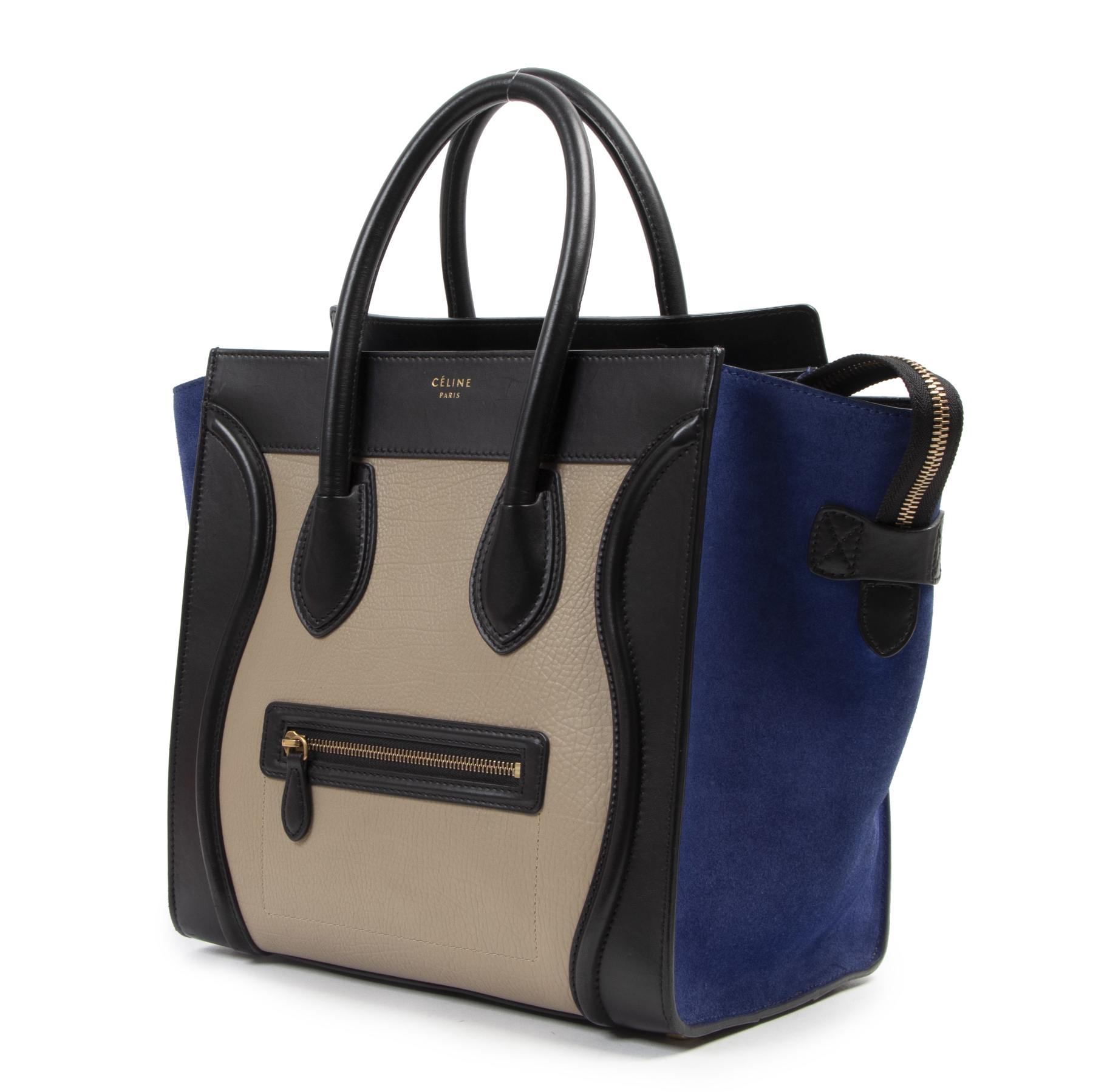 Celine mini shop luggage blue