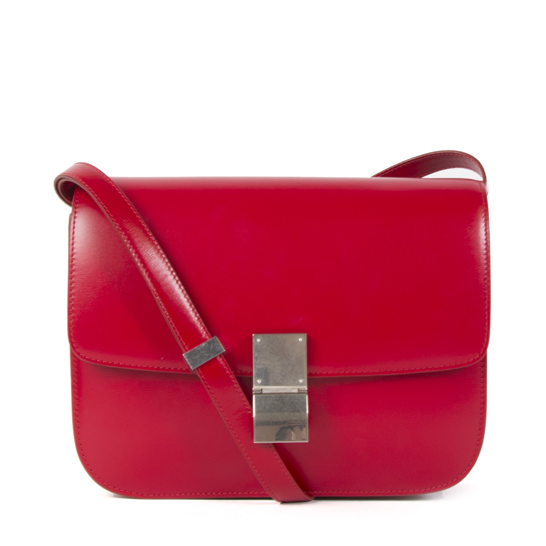 Red celine sales box bag