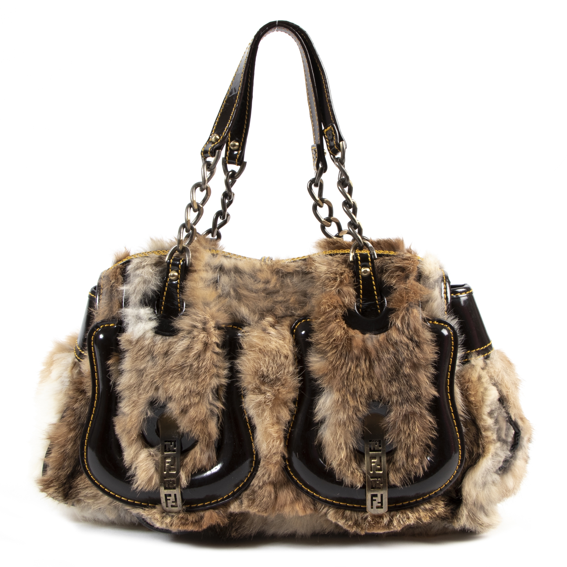 Furry fendi bag best sale