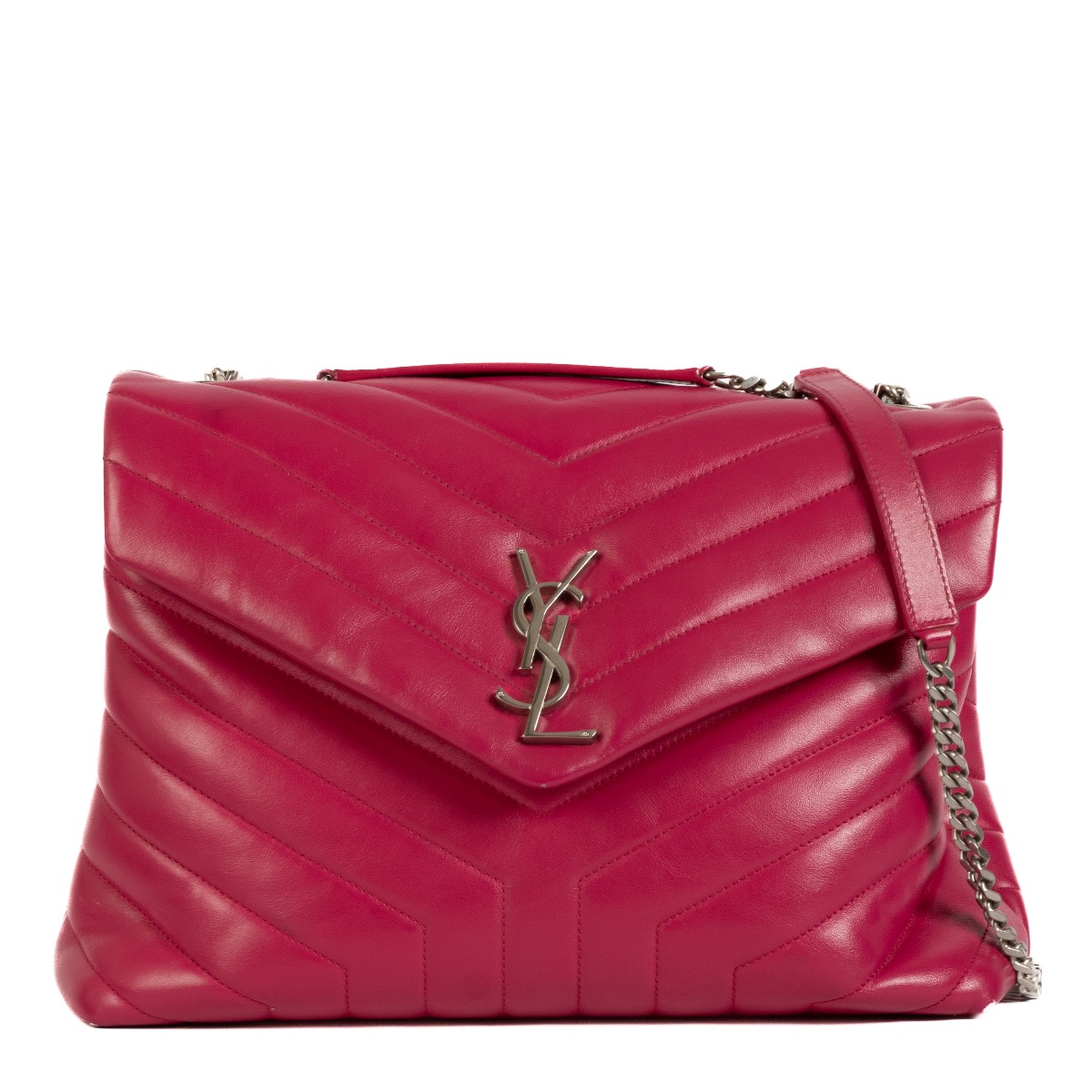 Saint Laurent Bright Pink Loulou Crossbody Bag Labellov Buy
