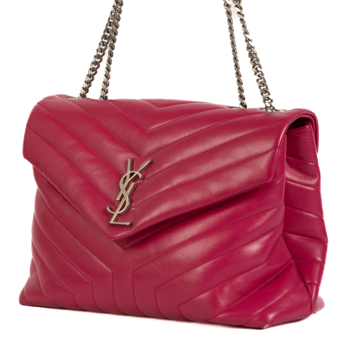 Saint Laurent Bright Pink Loulou Crossbody Bag Labellov Buy