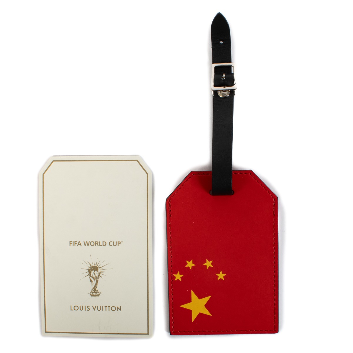 Louis Vuitton Red 2018 Fifa World Cup Luggage Tag ○ Labellov