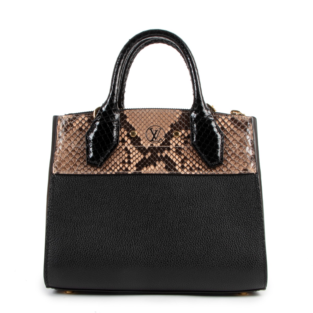 Louis Vuitton City Steamer Mini Python Handbag Labellov Buy