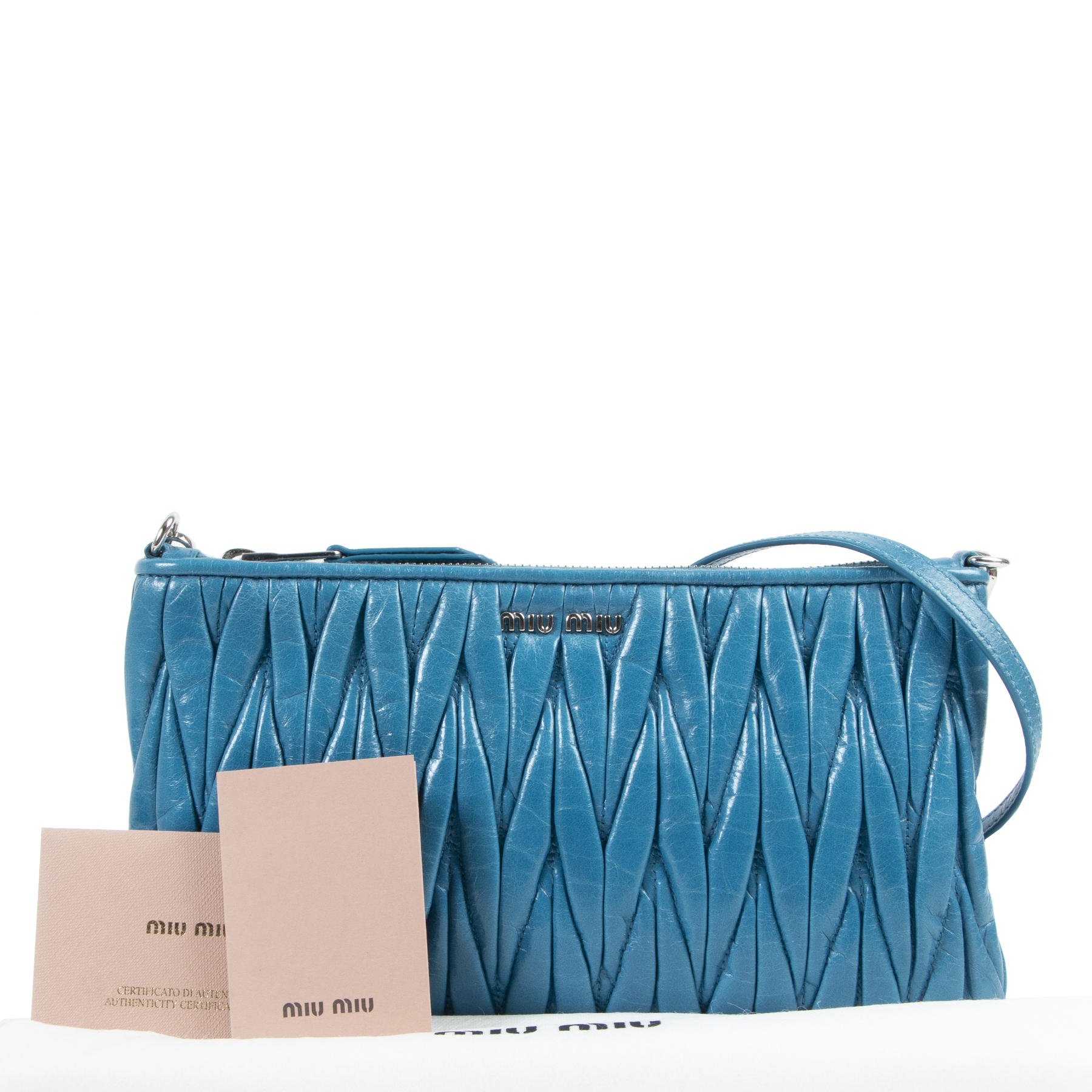 miumiu ファーバッグ ブルー miumiu ファーバッグ ブルー