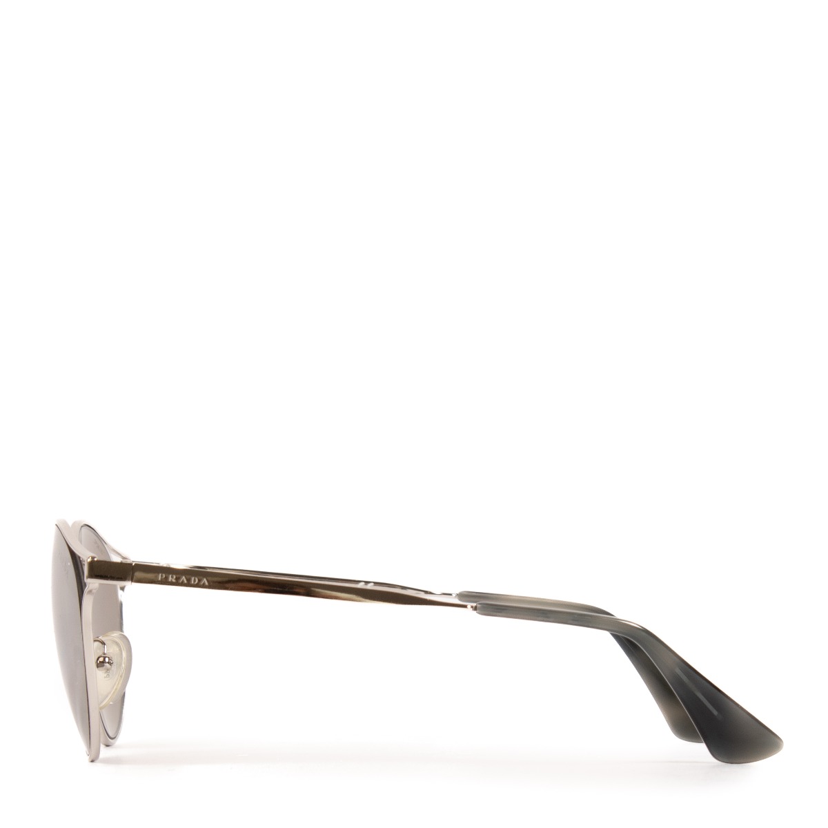 Prada Silver SPR62S Round Sunglasses ○ Labellov ○ Buy and