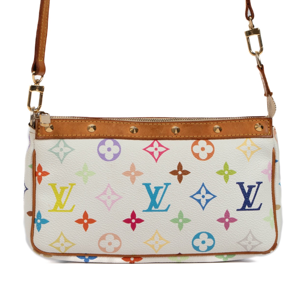 Louis Vuitton Murakami Multicolor Pochette Bag with Long Strap – Curated by  Charbel