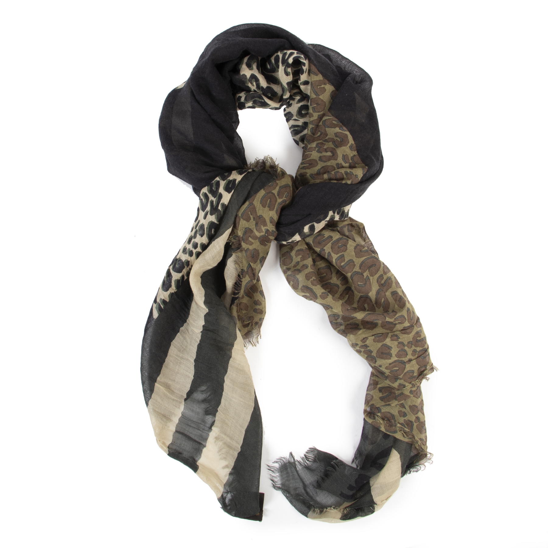 Louis vuitton cheetah top scarf