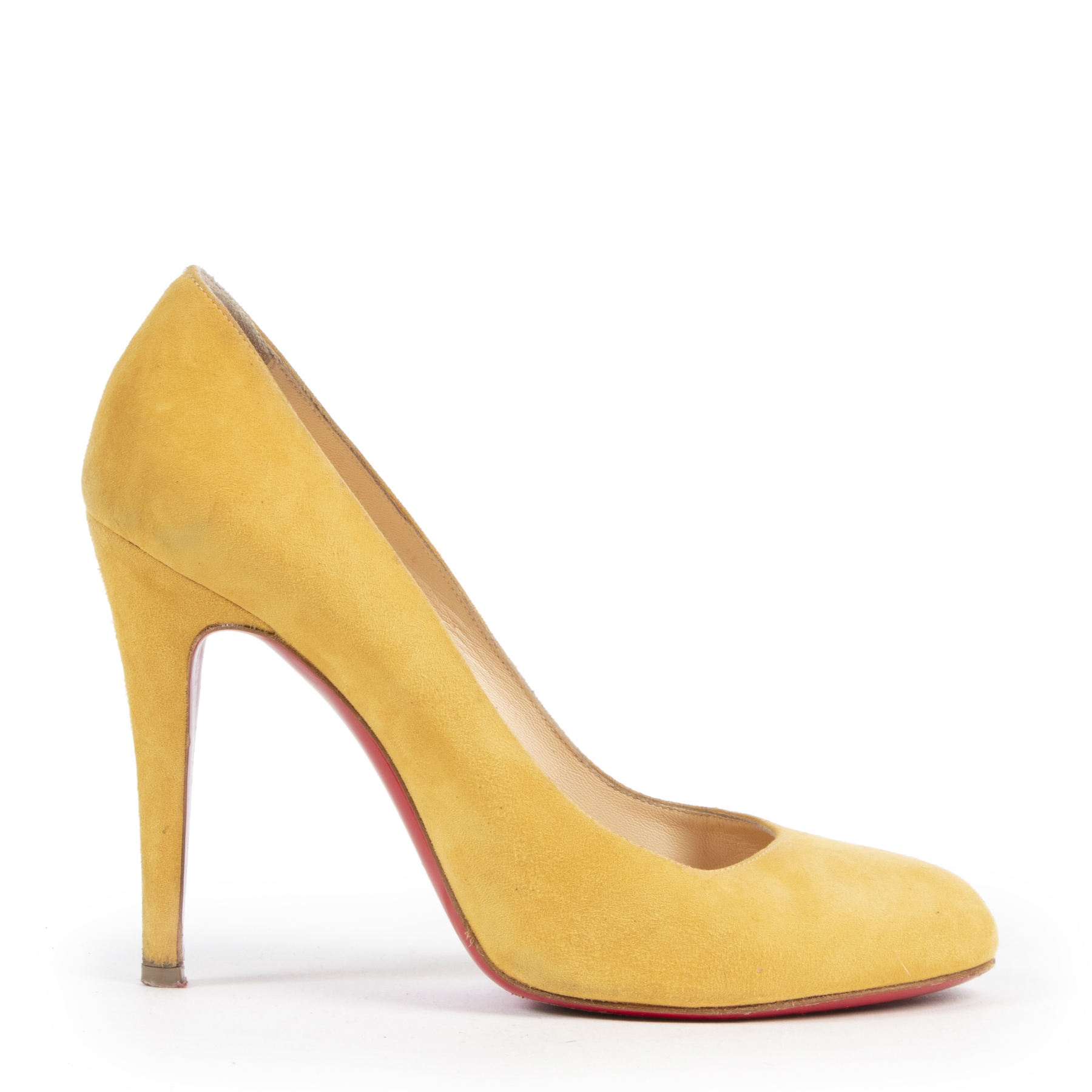 Louboutin Suede Ochre Breche Pumps Size 39 Labellov Buy