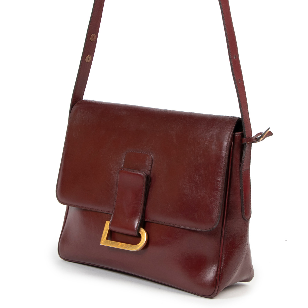 Delvaux Bordeaux Poirier Shoulder Bag ○ Labellov ○ Buy and