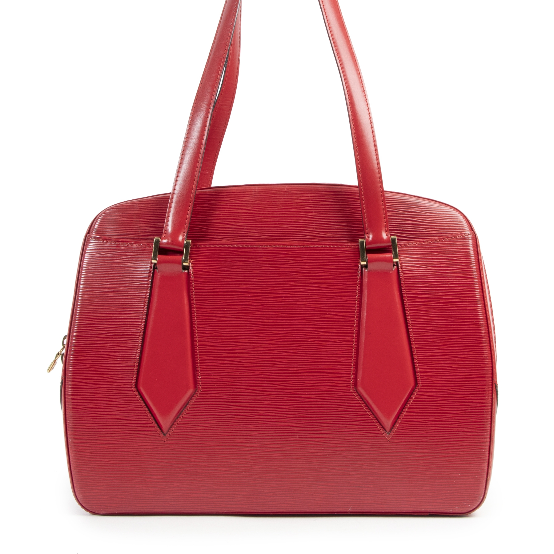 Louis Vuitton Red Epi Leather Voltaire Shoulder Bag Labellov Buy and Sell Authentic Luxury
