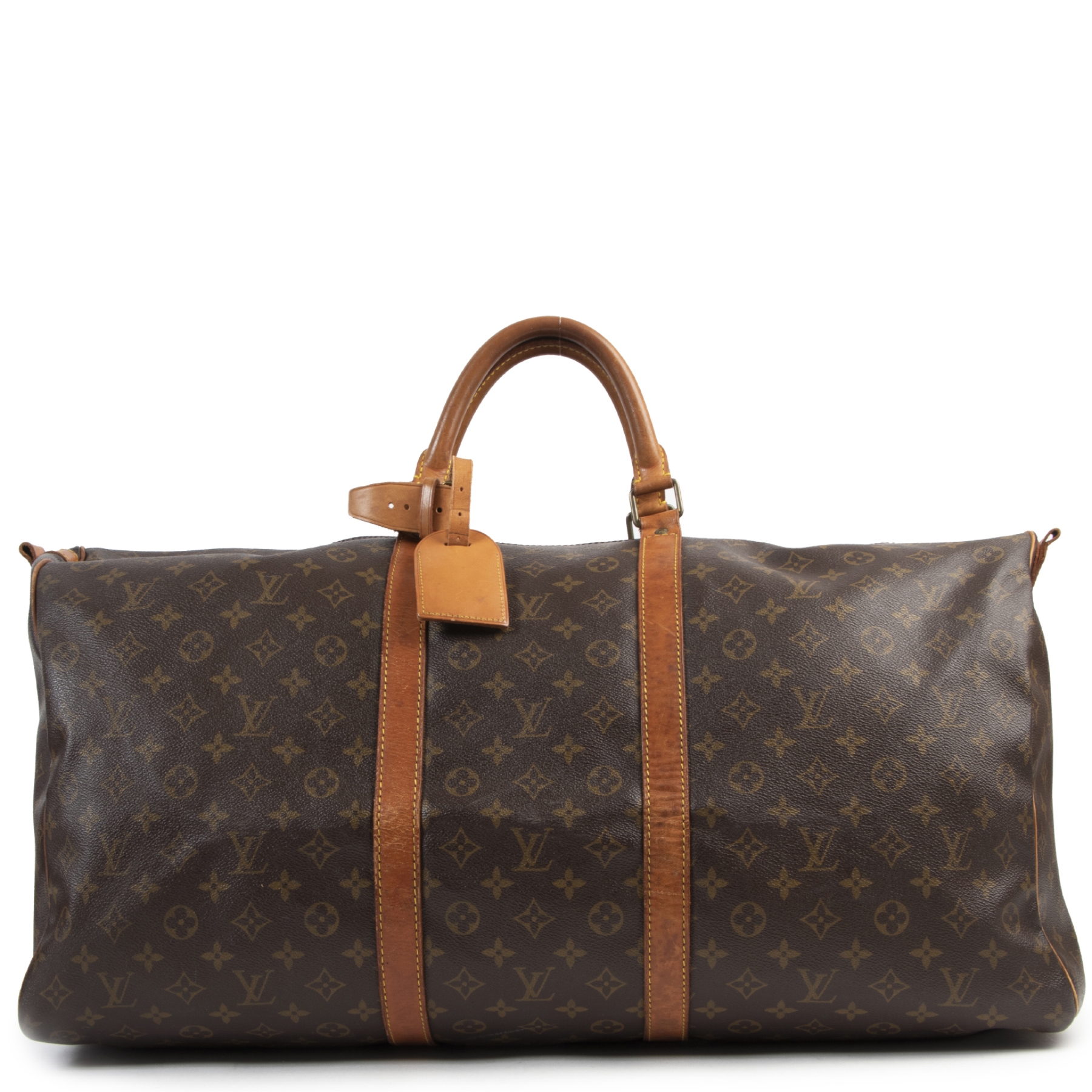 Louis Vuitton Vintage Monogram Keepall 60 Travel Bag Labellov