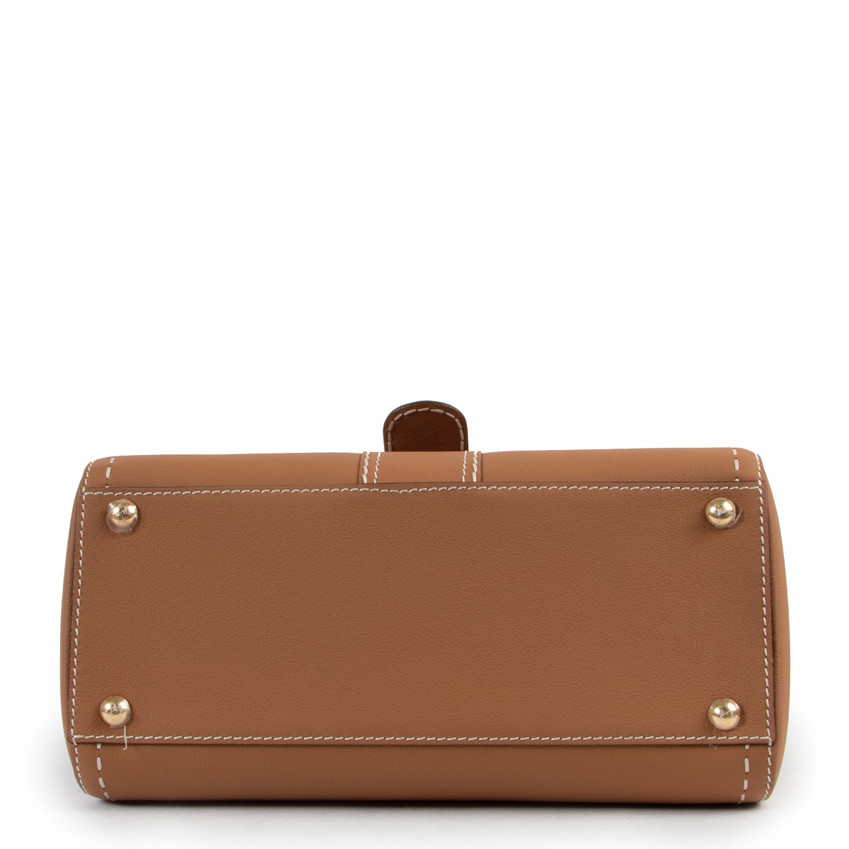 DELVAUX ★ MINI BRILLANT EAST WEST PMバッグ Delvaux Cognac Brillant East/West Mini Surpique Shoulder Bag