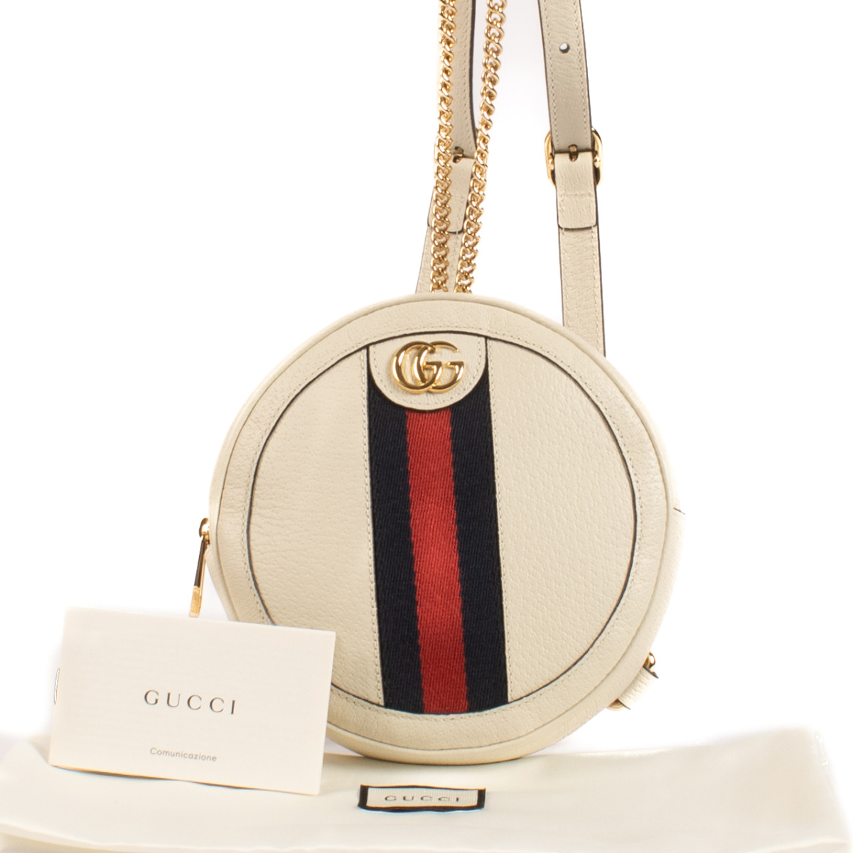 Gucci round white bag discount