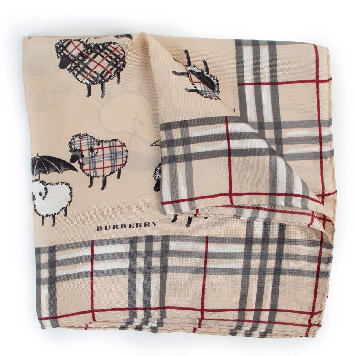 Burberry Check Sheep Umbrella Scarf Labellov Buy and Sell Authentic Luxury